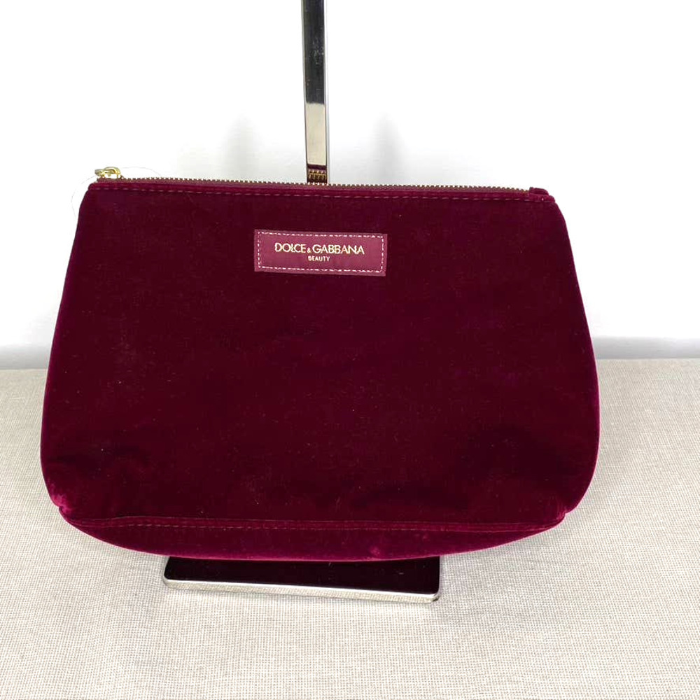 Dolce & Gabbana velvet cosmetic bag‎